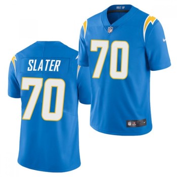 Men's Los Angeles Chargers #70 Rashawn Slater 2021 Blue Vapor Untouchable Limited Stitched Jersey Men's Los Angeles Chargers #70 Rashawn Slater 2021 Blue Vapor Untouchable Limited Stitched Jersey