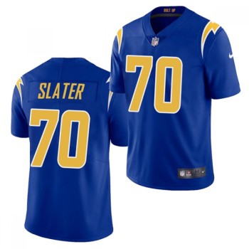 Men's Los Angeles Chargers #70 Rashawn Slater Royal 2021 Vapor Untouchable Limited Stitched Jersey Men's Los Angeles Chargers #70 Rashawn Slater Royal 2021 Vapor Untouchable Limited Stitched Jersey