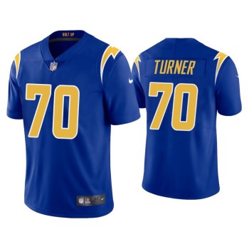 Men's Los Angeles Chargers #70 Trai Turner 2020 Royal Vapor Untouchable Limited Stitched Jersey Men's Los Angeles Chargers #70 Trai Turner 2020 Royal Vapor Untouchable Limited Stitched Jersey