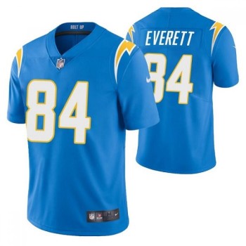 Men's Los Angeles Chargers #84 Gerald Everett Blue Vapor Untouchable Limited Stitched Jersey Men's Los Angeles Chargers #84 Gerald Everett Blue Vapor Untouchable Limited Stitched Jersey