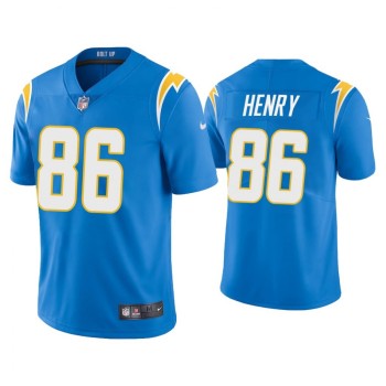 Men's Los Angeles Chargers #86 Hunter Henry 2020 Blue Vapor Untouchable Limited Stitched Jersey Men's Los Angeles Chargers #86 Hunter Henry 2020 Blue Vapor Untouchable Limited Stitched Jersey