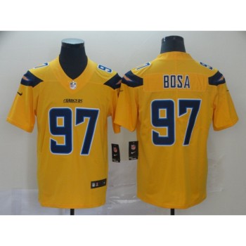Men's Los Angeles Chargers #97 Joey Bosa 2019 Gold Inverted Legend Stitched NFL Jersey Men's Los Angeles Chargers #97 Joey Bosa 2019 Gold Inverted Legend Stitched NFL Jersey