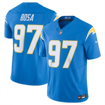 Men's Los Angeles Chargers #97 Joey Bosa Blue 2023 F.U.S.E. Vapor Untouchable Limited Stitched Jersey Men's Los Angeles Chargers #97 Joey Bosa Blue 2023 F.U.S.E. Vapor Untouchable Limited Stitched Jersey