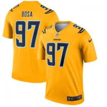 Men's Los Angeles Chargers #97 Joey Bosa Gold Inverted Legend Jersey Men's Los Angeles Chargers #97 Joey Bosa Gold Inverted Legend Jersey