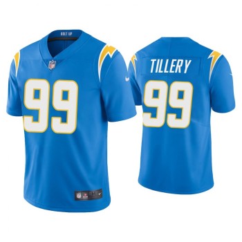 Men's Los Angeles Chargers #99 Jerry Tillery 2020 Blue Vapor Untouchable Limited Stitched Jersey Men's Los Angeles Chargers #99 Jerry Tillery 2020 Blue Vapor Untouchable Limited Stitched Jersey