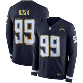 Men's Los Angeles Chargers #99 Joey Bosa Navy Therma Long Sleeve Stitched NFL Jersey Men's Los Angeles Chargers #99 Joey Bosa Navy Therma Long Sleeve Stitched NFL Jersey
