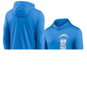 Men's Los Angeles Chargers Blue Fan Gear Team Stack Hoodie Performance Long Sleeve T-Shirt Men's Los Angeles Chargers Blue Fan Gear Team Stack Hoodie Performance Long Sleeve T-Shirt