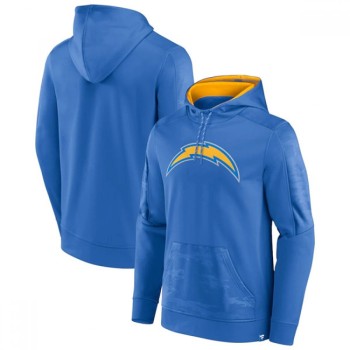 Men's Los Angeles Chargers Blue On The Ball Pullover Hoodie Men's Los Angeles Chargers Blue On The Ball Pullover Hoodie