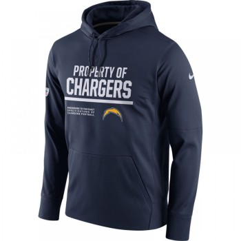 Men's Los Angeles Chargers Navy Circuit Property Of Performance Pullover Hoodie Men's Los Angeles Chargers Navy Circuit Property Of Performance Pullover Hoodie
