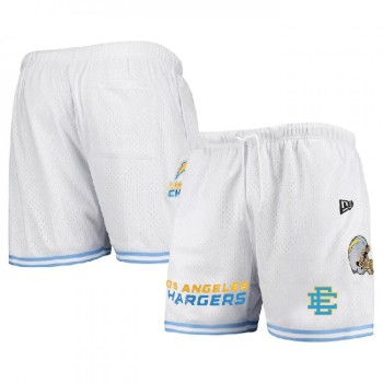 Men's Los Angeles Chargers Pro White/Blue Shorts Men's Los Angeles Chargers Pro White/Blue Shorts