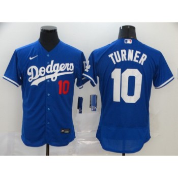 Men's Los Angeles Dodgers #10 Justin Turner Blue Flex Base Stitched MLB Jersey Men's Los Angeles Dodgers #10 Justin Turner Blue Flex Base Stitched MLB Jersey