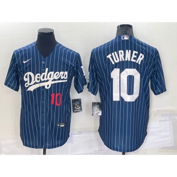 Men's Los Angeles Dodgers #10 Justin Turner Navy Cool Base Stitched Baseball Jersey Men's Los Angeles Dodgers #10 Justin Turner Navy Cool Base Stitched Baseball Jersey