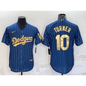 Men's Los Angeles Dodgers #10 Justin Turner Navy Gold Cool Base Stitched Baseball Jersey Men's Los Angeles Dodgers #10 Justin Turner Navy Gold Cool Base Stitched Baseball Jersey