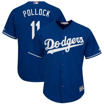 Men's Los Angeles Dodgers #11 A.J Pollock Blue Cool Base Stitched MLB Jersey Men's Los Angeles Dodgers #11 A.J Pollock Blue Cool Base Stitched MLB Jersey