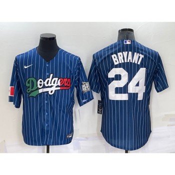 Men's Los Angeles Dodgers #24 Kobe Bryant Navy Mexico World Series Cool Base Stitched Baseball Jersey Men's Los Angeles Dodgers #24 Kobe Bryant Navy Mexico World Series Cool Base Stitched Baseball Jersey