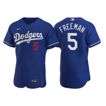 Men's Los Angeles Dodgers #5 Freddie Freeman Royal Flex Base Stitched Jersey Men's Los Angeles Dodgers #5 Freddie Freeman Royal Flex Base Stitched Jersey