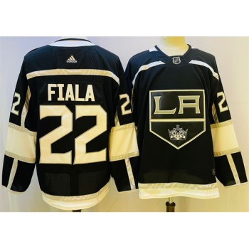 Men's Los Angeles Kings #22 Kevin Fiala Black Stitched Jersey Men's Los Angeles Kings #22 Kevin Fiala Black Stitched Jersey
