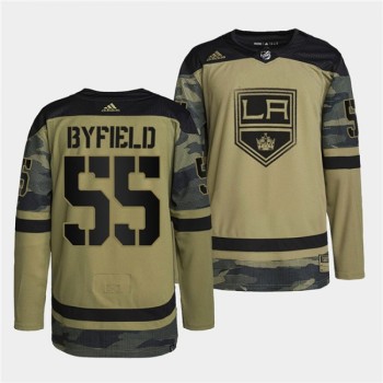 Men's Los Angeles Kings #55 Quinton Byfield 2022 Camo Military Appreciation Night Stitched Jersey Men's Los Angeles Kings #55 Quinton Byfield 2022 Camo Military Appreciation Night Stitched Jersey