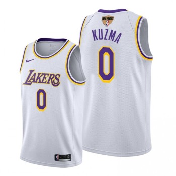 Men's Los Angeles Lakers #0 Kyle Kuzma 2020 White Finals Bound Association Edition Stitched Jersey Men's Los Angeles Lakers #0 Kyle Kuzma 2020 White Finals Bound Association Edition Stitched Jersey