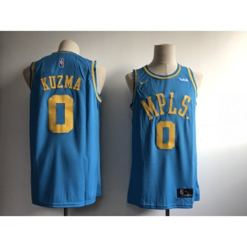 Men's Los Angeles Lakers #0 Kyle Kuzma Blue MPLS Wish Stitched NBA Jersey Men's Los Angeles Lakers #0 Kyle Kuzma Blue MPLS Wish Stitched NBA Jersey