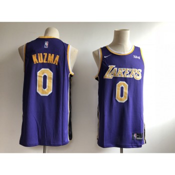 Men's Los Angeles Lakers #0 Kyle Kuzma New Purple Wish Stitched NBA Jersey Men's Los Angeles Lakers #0 Kyle Kuzma New Purple Wish Stitched NBA Jersey