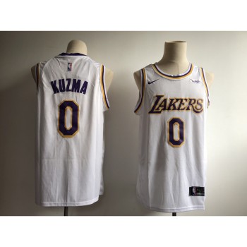 Men's Los Angeles Lakers #0 Kyle Kuzma New White Wish Stitched NBA Jersey Men's Los Angeles Lakers #0 Kyle Kuzma New White Wish Stitched NBA Jersey