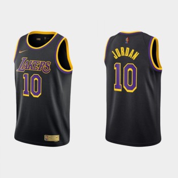 Men's Los Angeles Lakers #10 Deandre Jordan Black Stitched Jersey Men's Los Angeles Lakers #10 Deandre Jordan Black Stitched Jersey
