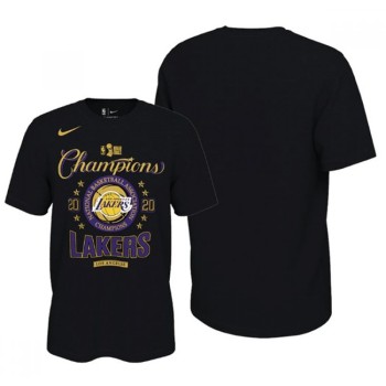 Men's Los Angeles Lakers 2020 Black Finals Champions T-Shirt Men's Los Angeles Lakers 2020 Black Finals Champions T-Shirt
