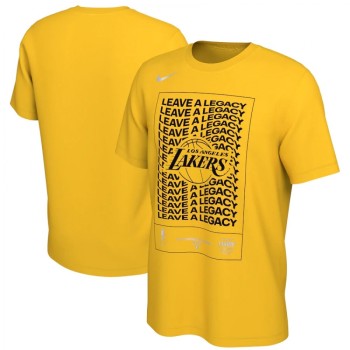 Men's Los Angeles Lakers 2020 Gold Playoffs Bound Mantra T-Shirt Men's Los Angeles Lakers 2020 Gold Playoffs Bound Mantra T-Shirt