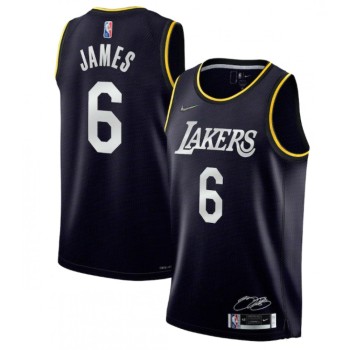 Men's Los Angeles Lakers 2022 Black 75th Anniversary Select Series MVP Swingman Jersey Men's Los Angeles Lakers 2022 Black 75th Anniversary Select Series MVP Swingman Jersey