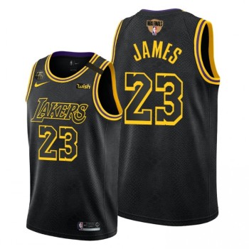Men's Los Angeles Lakers #23 LeBron James 2020 Black Western Conference Champions Stitched Jersey Men's Los Angeles Lakers #23 LeBron James 2020 Black Western Conference Champions Stitched Jersey