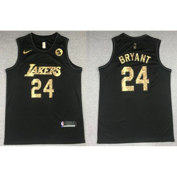Men's Los Angeles Lakers #24 Kobe Bryant Black Mamba Snake With Gold KB Patch And Number Stitched NBA Jersey Men's Los Angeles Lakers #24 Kobe Bryant Black Mamba Snake With Gold KB Patch And Number Stitched NBA Jersey