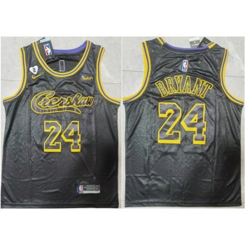 Men's Los Angeles Lakers #24 Kobe Bryant Black Stitched Jersey Men's Los Angeles Lakers #24 Kobe Bryant Black Stitched Jersey