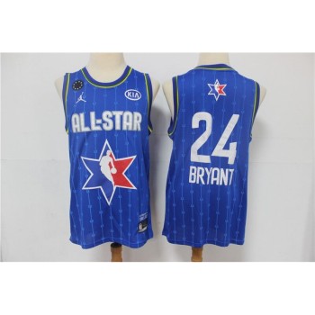 Men's Los Angeles Lakers #24 Kobe Bryant Blue 2020 All-Star Stitched NBA Jersey Men's Los Angeles Lakers #24 Kobe Bryant Blue 2020 All-Star Stitched NBA Jersey