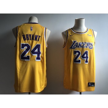 Men's Los Angeles Lakers #24 Kobe Bryant Gold 2018/19 Icon Edition Swingman Stitched NBA Jersey Men's Los Angeles Lakers #24 Kobe Bryant Gold 2018/19 Icon Edition Swingman Stitched NBA Jersey