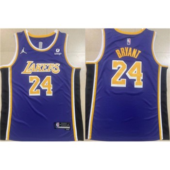 Men's Los Angeles Lakers #24 Kobe Bryant Purple Stitched Basketball Jersey Men's Los Angeles Lakers #24 Kobe Bryant Purple Stitched Basketball Jersey