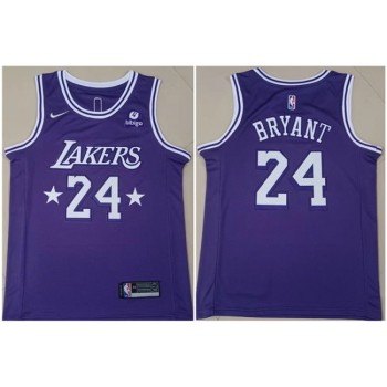 Men's Los Angeles Lakers #24 Kobe Bryant Purple Stitched NBA Jersey Men's Los Angeles Lakers #24 Kobe Bryant Purple Stitched NBA Jersey