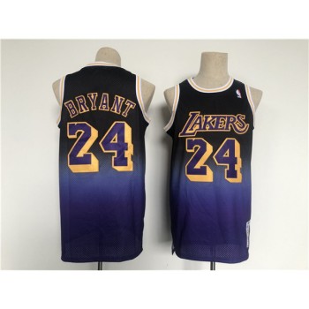 Men's Los Angeles Lakers #24 Kobe Bryant Purple Throwback basketball Jersey Men's Los Angeles Lakers #24 Kobe Bryant Purple Throwback basketball Jersey