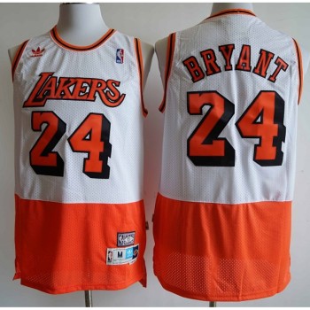 Men's Los Angeles Lakers #24 Kobe Bryant White Classics Swingman Stitched NBA Jersey Men's Los Angeles Lakers #24 Kobe Bryant White Classics Swingman Stitched NBA Jersey
