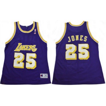 Men's Los Angeles Lakers #25 Eddie Jones Purple Stitched Jersey Men's Los Angeles Lakers #25 Eddie Jones Purple Stitched Jersey