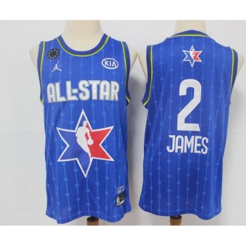 Men's Los Angeles Lakers #2 LeBron James Blue 2020 All-Star Stitched NBA Jersey Men's Los Angeles Lakers #2 LeBron James Blue 2020 All-Star Stitched NBA Jersey