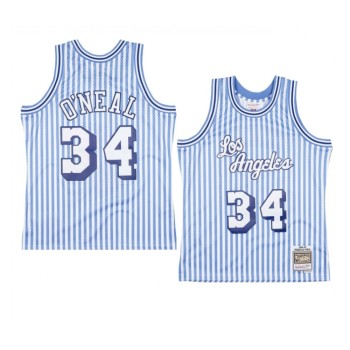 Men's Los Angeles Lakers #34 Shaquille O'Neal White 1996-97 Hardwood Classics Throwback Stitched Jersey Men's Los Angeles Lakers #34 Shaquille O'Neal White 1996-97 Hardwood Classics Throwback Stitched Jersey