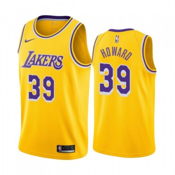 Men's Los Angeles Lakers #39 Dwight Howard Yellow Stitched NBA Jersey Men's Los Angeles Lakers #39 Dwight Howard Yellow Stitched NBA Jersey