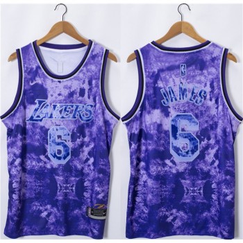 Men's Los Angeles Lakers #6 LeBron James 2023 Purple Stitched Basketball Jersey Men's Los Angeles Lakers #6 LeBron James 2023 Purple Stitched Basketball Jersey