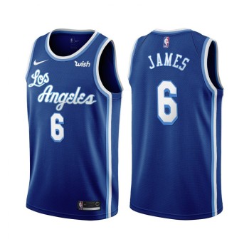 Men's Los Angeles Lakers #6 LeBron James Blue Classic Edition Sewingman Stitched NBA Jersey Men's Los Angeles Lakers #6 LeBron James Blue Classic Edition Sewingman Stitched NBA Jersey