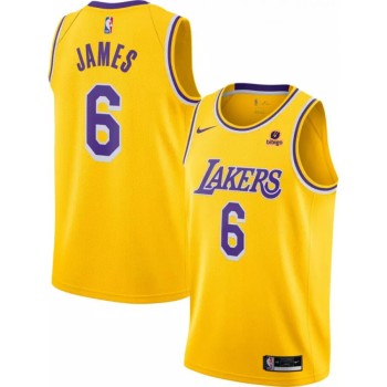 Men's Los Angeles Lakers #6 LeBron James  Men's Los Angeles Lakers #6 LeBron James