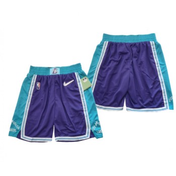 Men's Los Angeles Lakers 75th Anniversary Purple Shorts (Run Small) Men's Los Angeles Lakers 75th Anniversary Purple Shorts (Run Small)