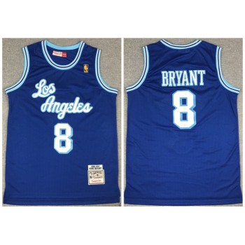 Men's Los Angeles Lakers #8 Kobe Bryant Blue Throwback Stitched Jersey Men's Los Angeles Lakers #8 Kobe Bryant Blue Throwback Stitched Jersey