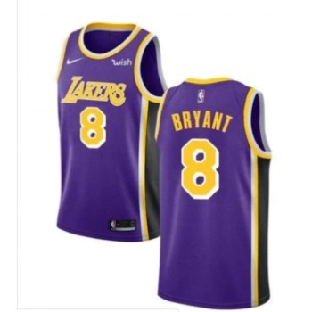 Men's Los Angeles Lakers #8 Kobe Bryant Purple Stitched NBA Jersey Men's Los Angeles Lakers #8 Kobe Bryant Purple Stitched NBA Jersey