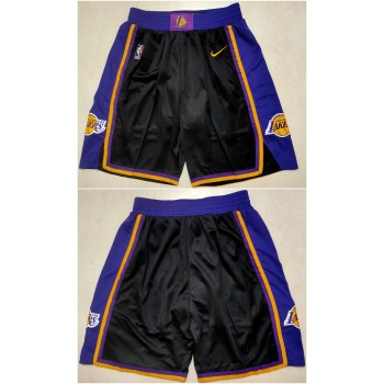 Men's Los Angeles Lakers Black Shorts (Run Small) Men's Los Angeles Lakers Black Shorts (Run Small)